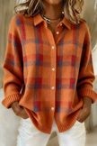 Benedita | Cardigan aos quadrados