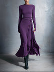 Noémia | Vestido maxi cruzado com nó lateral
