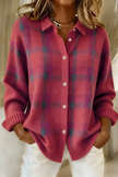 Benedita | Cardigan aos quadrados