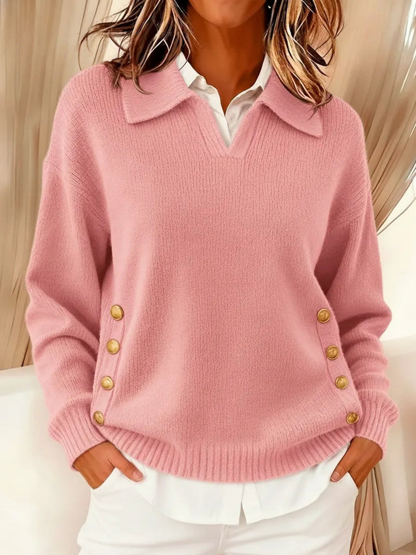 Rita | Camisola com decote em V e gola