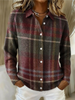 Eleanor | Cardigan de malha com padrão xadrez