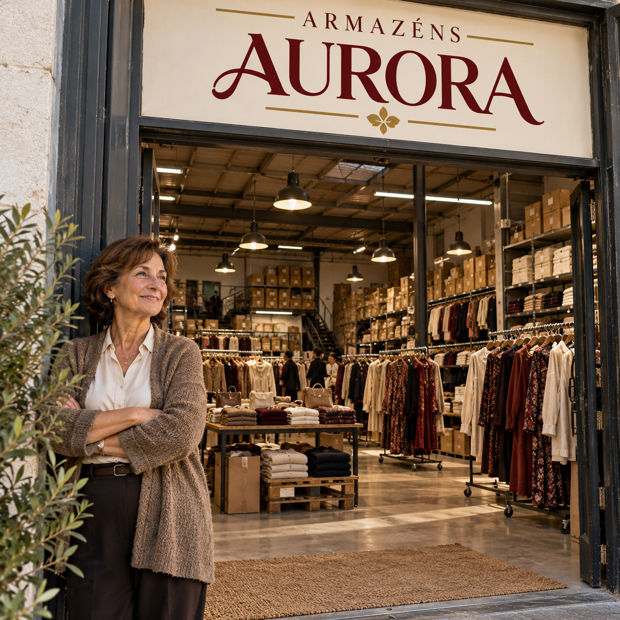 Fachada da boutique Armazéns Aurora